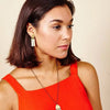Fringe Duo Statement Stud Earrings - HB518003 - Uneeka