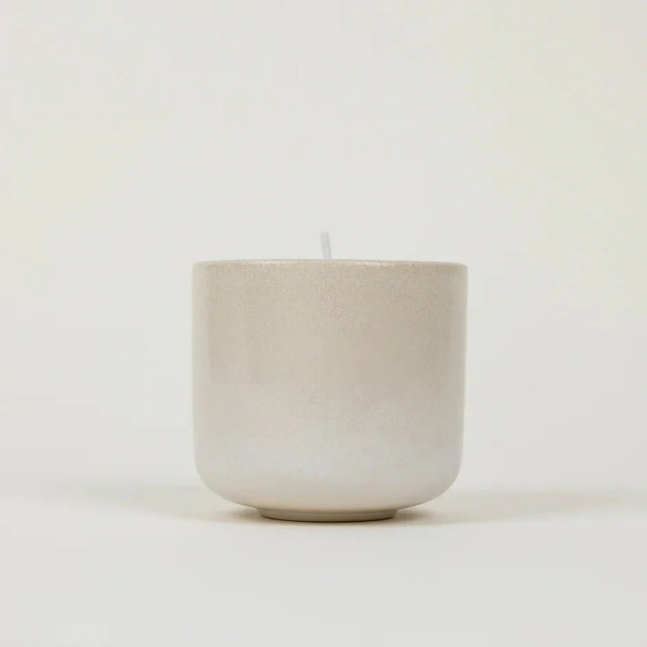St Eval Garden Path Ceramic Pot Candle Orange Blossom - F01365 - Uneeka