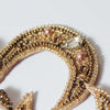 Gold Beaded Moon Drop Earrings - EAR000227 - Uneeka