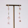 Gold Four Stone Drop Earrings - CE - 19488 - GTQ - Uneeka