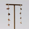 Gold Four Stone Drop Earrings - CE - 19488 - GBR - Uneeka