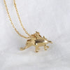Gold Stegosaurus Dinosaur Necklace - 32310 - Uneeka