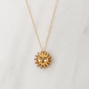 Gold Sun Necklace - R0901N - Uneeka