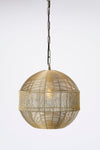Gold Wire Sphere Hanging Lamp* - 2953185 - Uneeka