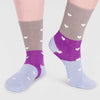 GOTS Organic Cotton Heart Socks - SPW775 - NAVY - Uneeka