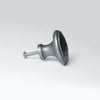 Hammered Top Cast Waxed Antique Iron Knob - 70.086D.AI.38 - Uneeka