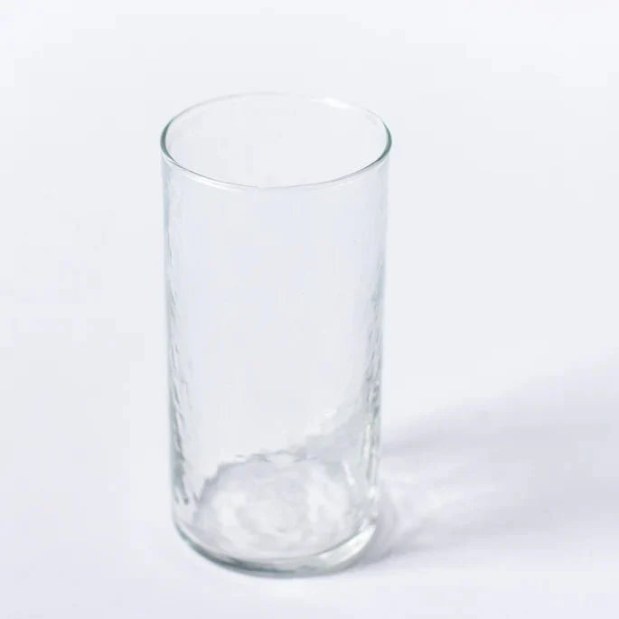 Hand Finished Hammered Tall Glass - 172619 - Uneeka