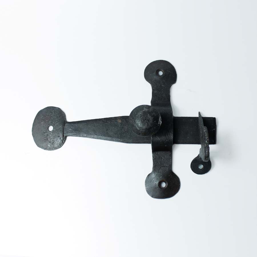 Hand Forged Black Wax Cupboard Latch - 30.328.HF.147 - Uneeka