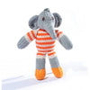 Hand Knitted Elephant in Stripy Swimsuit Soft Toy - SYT009 - Uneeka