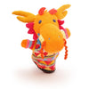 Hand Knitted Orange Dragon In Jumper Hand Puppet - SYP035 - Uneeka