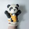 Hand Knitted Panda Pocket Puppet With Baby - SYPocket008 - Uneeka
