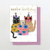 Happy Birthday Party Cats Greetings Card - OLL05 - Uneeka