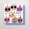 Happy Birthday To You Cat Card - HA09 - Uneeka