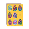 Happy Easter Patterned Egg Greetings Card - HCWB195 - Uneeka