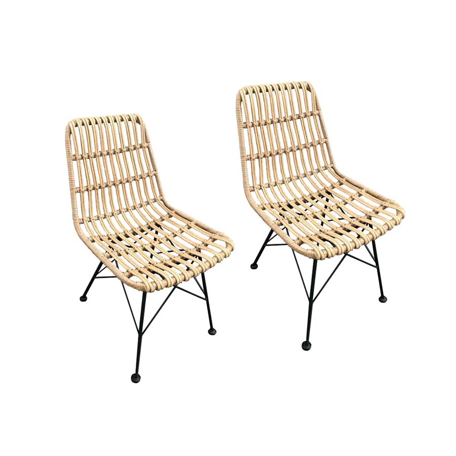 Hayley Rattan Dining Chair - HADLCHA - Uneeka