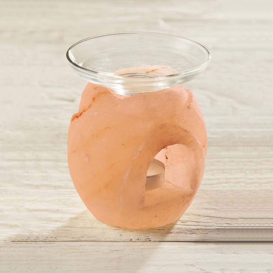 Himalayan Salt Flower Shaped Oil Burner - SALT20 - Uneeka