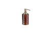 Ilcoso Recycled Hammered Amber Glass Soap Dispenser - IB0401 - Uneeka