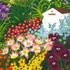 Illustrated Bee Garden Greetings Card - Bumble Bee Flower Garden Greeting Card - Uneeka