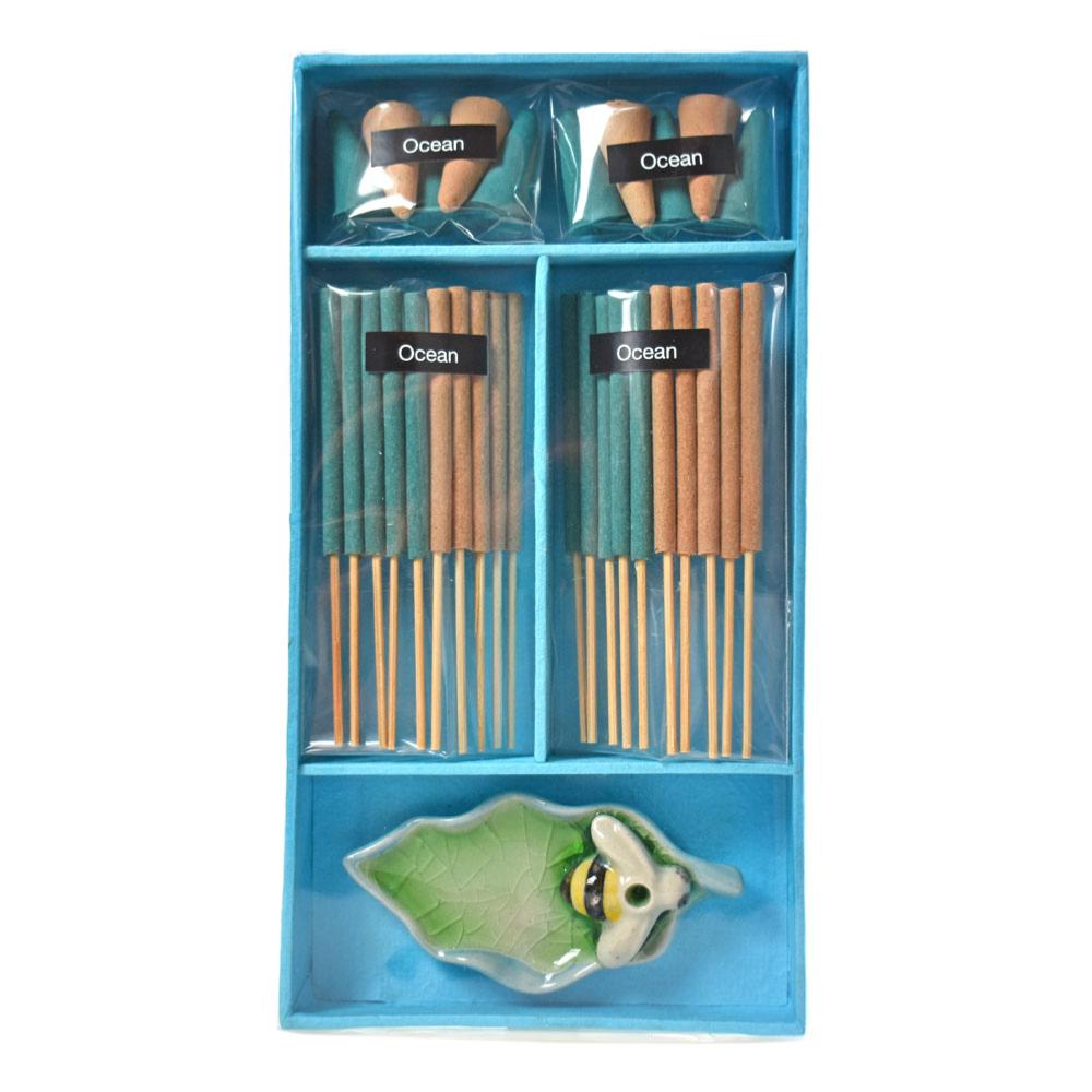 Incense Gift Set With Bee Shaped Incense Holder - TTH019B - Uneeka