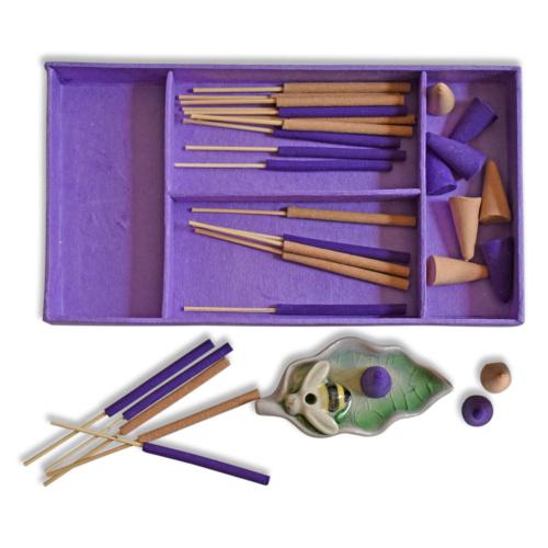 Incense Gift Set With Bee Shaped Incense Holder - TTH019D - Uneeka