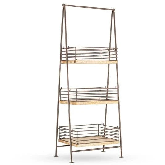 Indore Mango Wood & Iron Storage Caddy - IC0801 - Uneeka