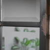 Industrial Rustic Black Frame Window Style Mirror - 6686 - Uneeka