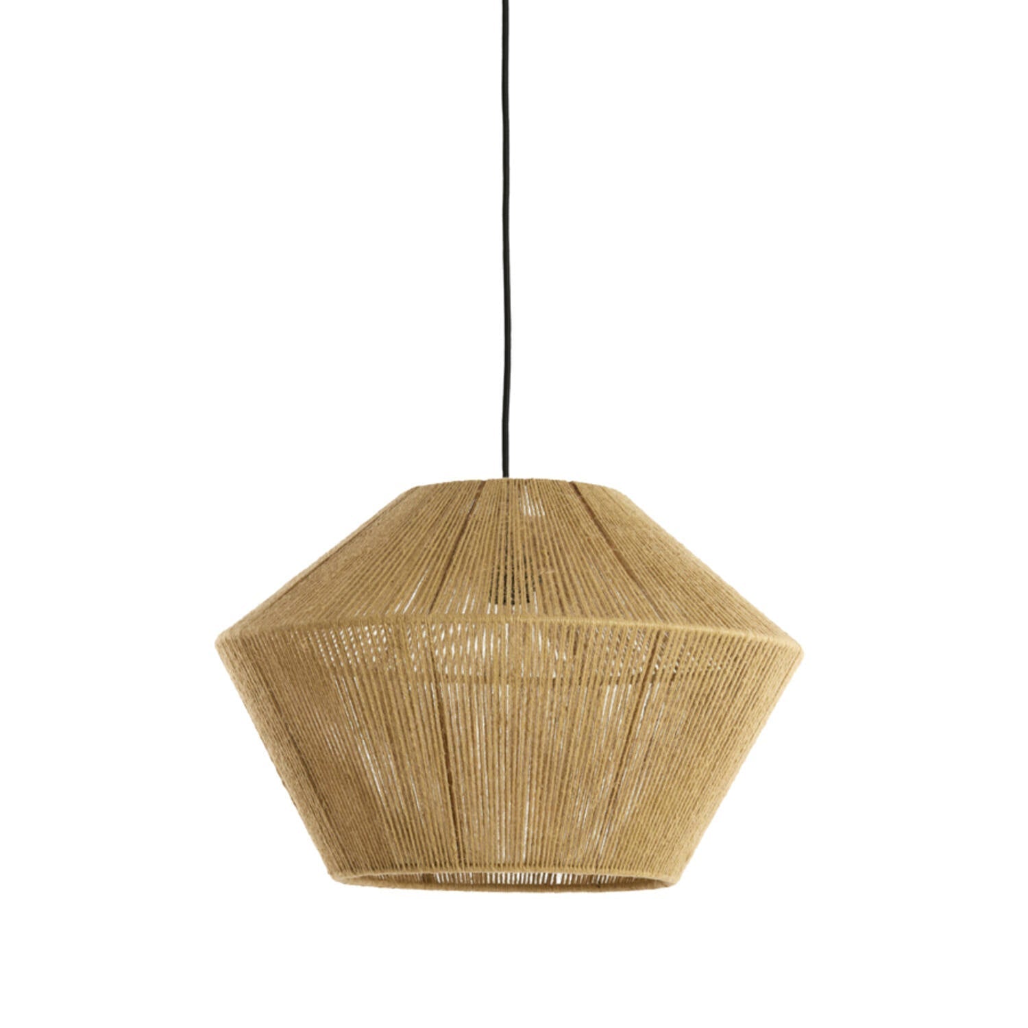 Jute Hexagonal Hanging Pendant Lamp - 2975876 - Uneeka