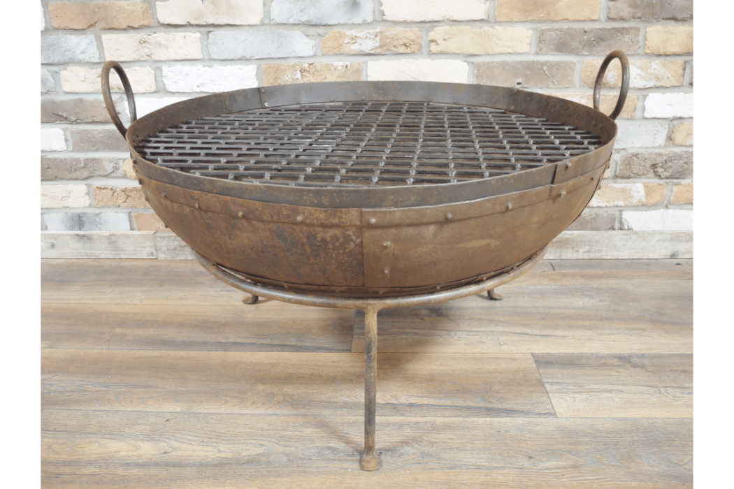 Kadai Fire Pit With Grill - 5189 - Uneeka