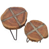 Kingdom Acacia Wood Nest of 2 Tables - OLD03 - Uneeka