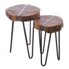 Kingdom Acacia Wood Nest of 2 Tables - OLD03 - Uneeka