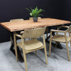 Kingdom Live Edge Cross - Legged Dining Table - OLD30 - Uneeka