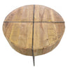 Kingdom Round Mango Wood Coffee Table - OLD05 - Uneeka