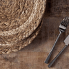 Lam Natural Woven Rounded Tablemat - LR4301 - Uneeka