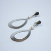Large Drop Shape with Natural Pearl Earrings - CEX - 4134 - MSWT - Uneeka