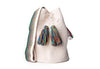 Large Handmade Tasseled Bucket Bags - L - BUCKET - WHITE - Uneeka