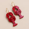 Large Lobster Statement Hoop Earrings - M241401SH - Uneeka