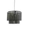 Large Modern Black Wooden Chandelier Style Hanging Lamp - 2950512 - Uneeka