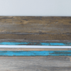 Large Reclaimed Wooden Painted Blue Shoe Bench - 8686 - Uneeka