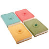 Leather Notebook With Semi - Precious Stone - NB120R - Uneeka