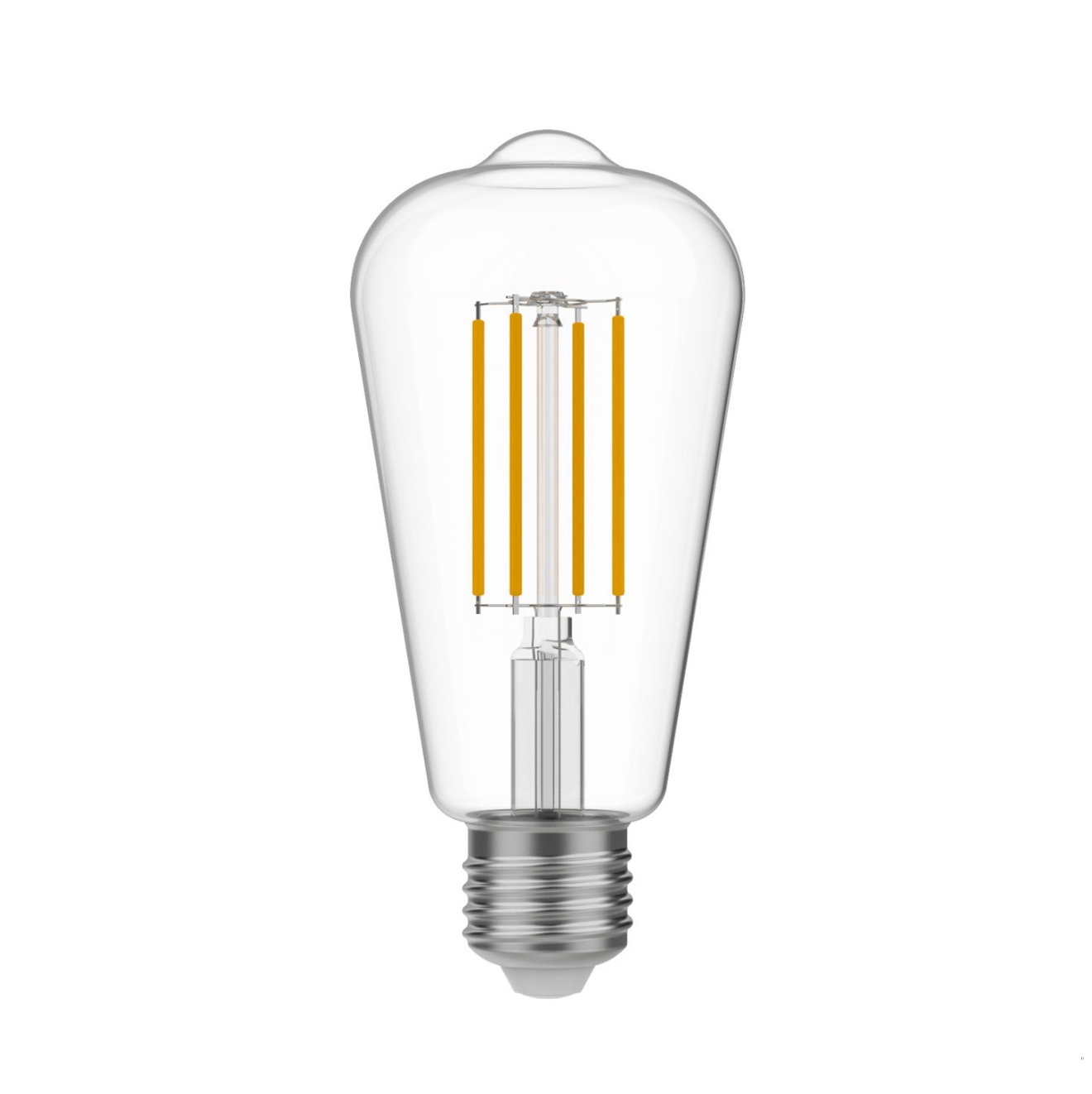 LED Clear Edison ST64 7W E27 Dimmable Bulb - BB - T02 - Uneeka