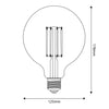 LED Clear Globe G125 7W E27 Dimmable Bulb - BB-T04 - Uneeka