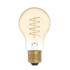 LED Gold A60 Curved Spiral Filament 4W E27 Dimmable Bulb - BB - C03 - Uneeka