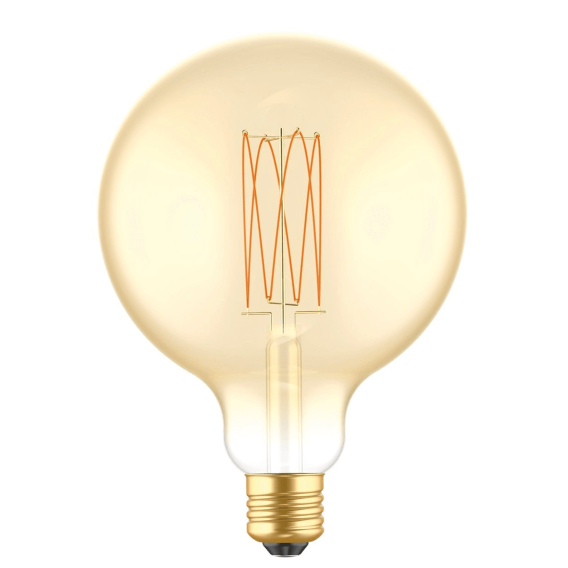 LED Gold Carbon Line Filament Globe G125 7W E27 Dimmable Bulb - BB - C56 - Uneeka