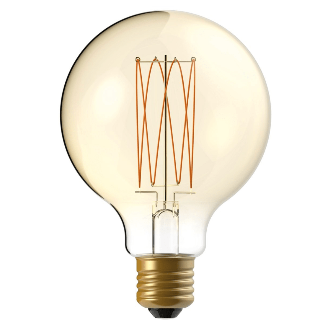 LED Gold Carbon Line Filament Globe G95 7W E27 Dimmable - BB - C55 - Uneeka
