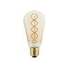 LED Gold Edison 5V ST64 E27 Spiral Filament Dimmable Bulb - BB - B01 - Uneeka