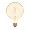 LED Gold Globe Curved Spiral Filament G125 4W E27 Dimmable Bulb - BB - C07 - Uneeka