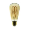 LED Light Bulb - Edison ST64 Curved Double Loop Filament - 5W E27 Dimmable* - DL700144 - Uneeka