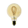 LED Light Bulb - Globe G95 Curved Double Loop Filament - 5W E27 Dimmable - DL700142 - Uneeka