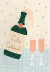 'Let's Celebrate!' Champagne Greetings Card* - GCN 319 - Uneeka