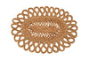 Looped Jute Oval Decorative Table Placemat - LJPM - Uneeka